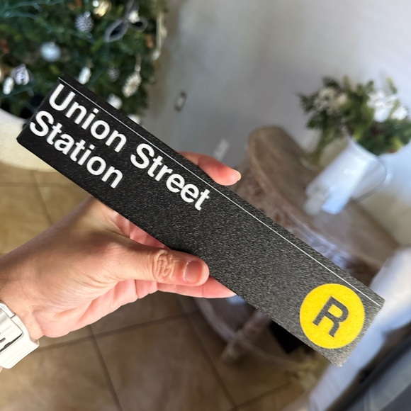 Union street replica mini wall desk sign subway series mta nyc R train stop - Picture 1 of 1